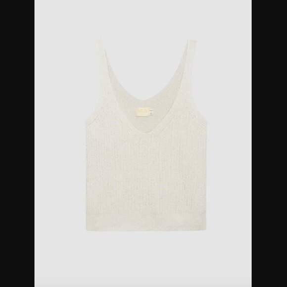 NATION LTD Cece Knit Tank in Porcelain | Size M - Picture 4 of 7